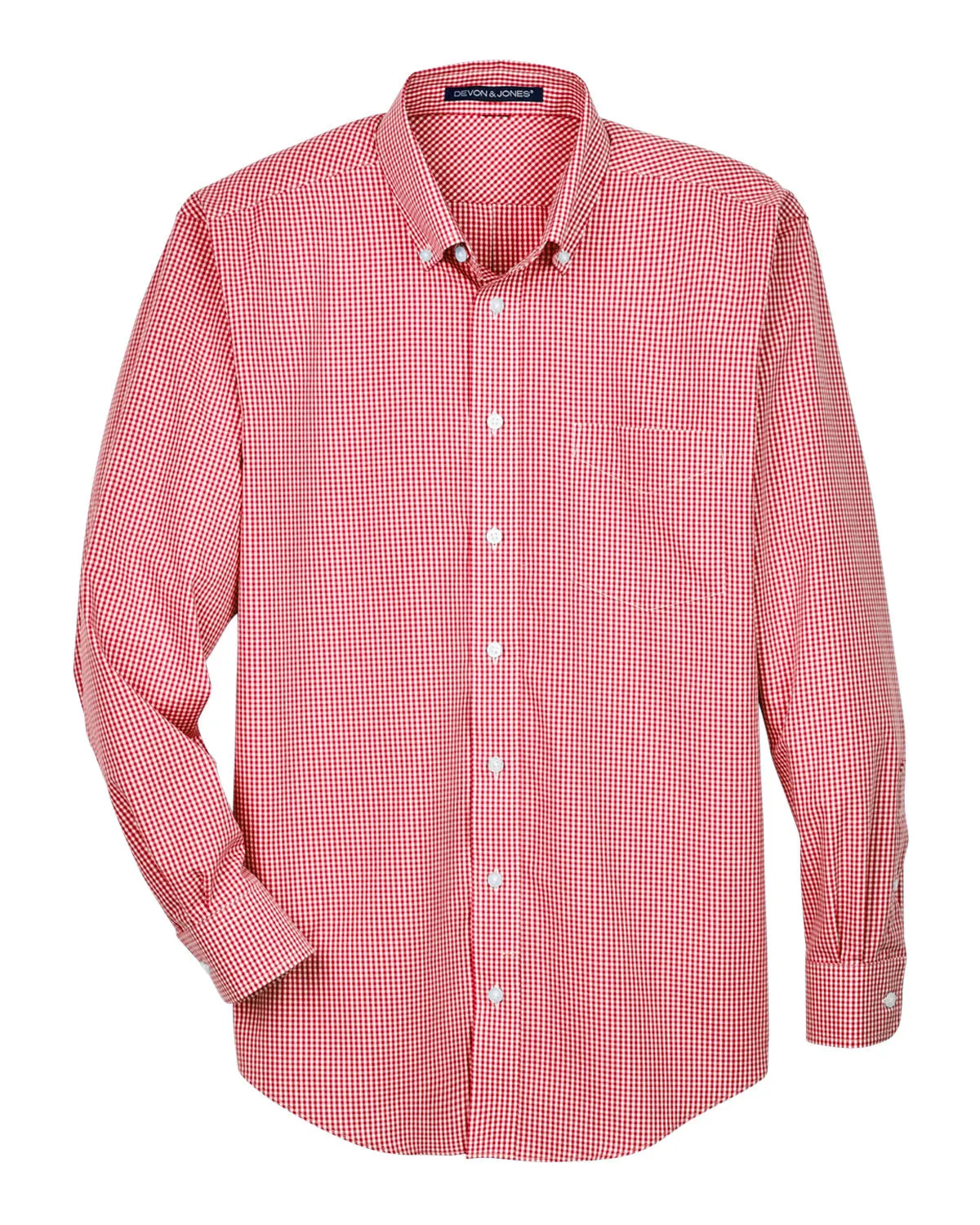 *Final Sale* Men's Gingham Check Shirt - Red