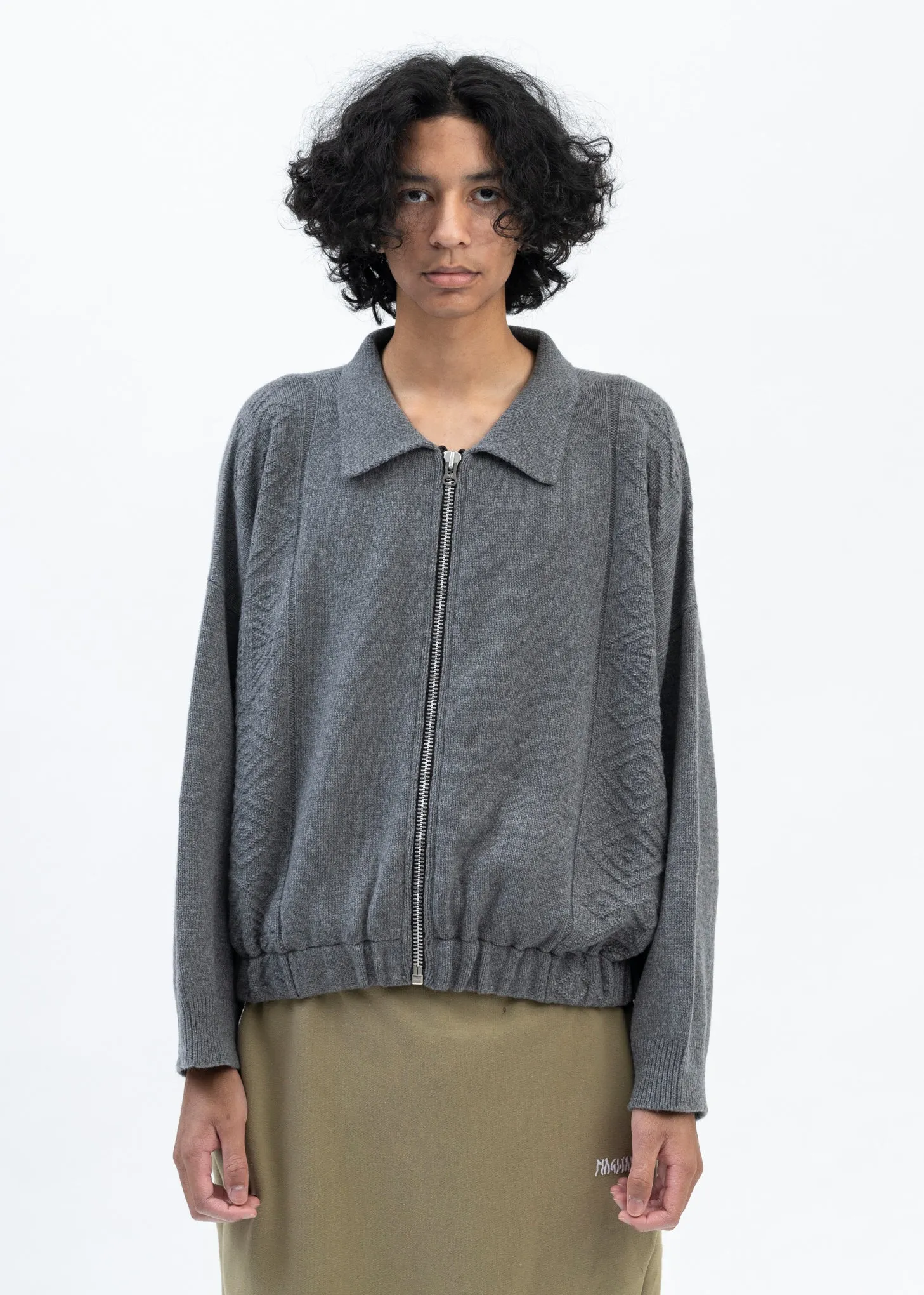 GREY CHIC KNITTED JACKET