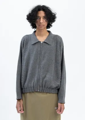 GREY CHIC KNITTED JACKET