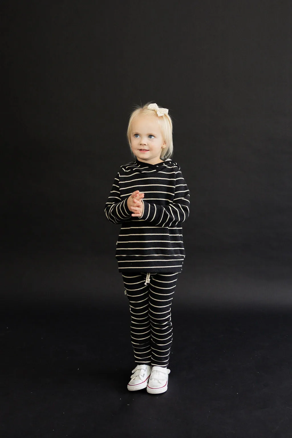 gusset pants CO - raven beige stripe