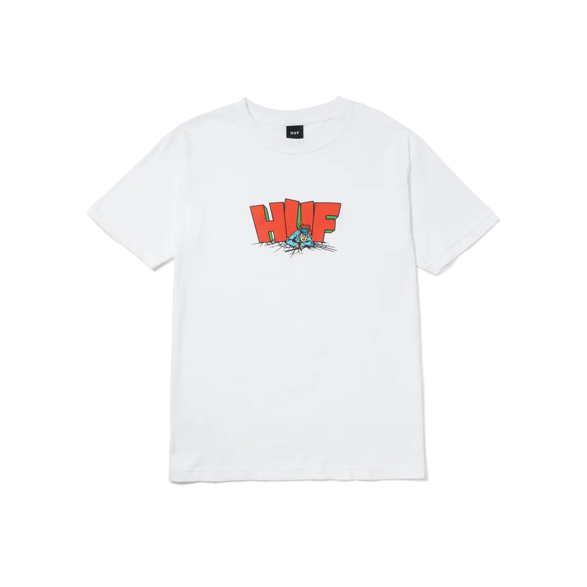 Huf Mens The Drop Short Sleeve T-Shirt White TS01960 WHT
