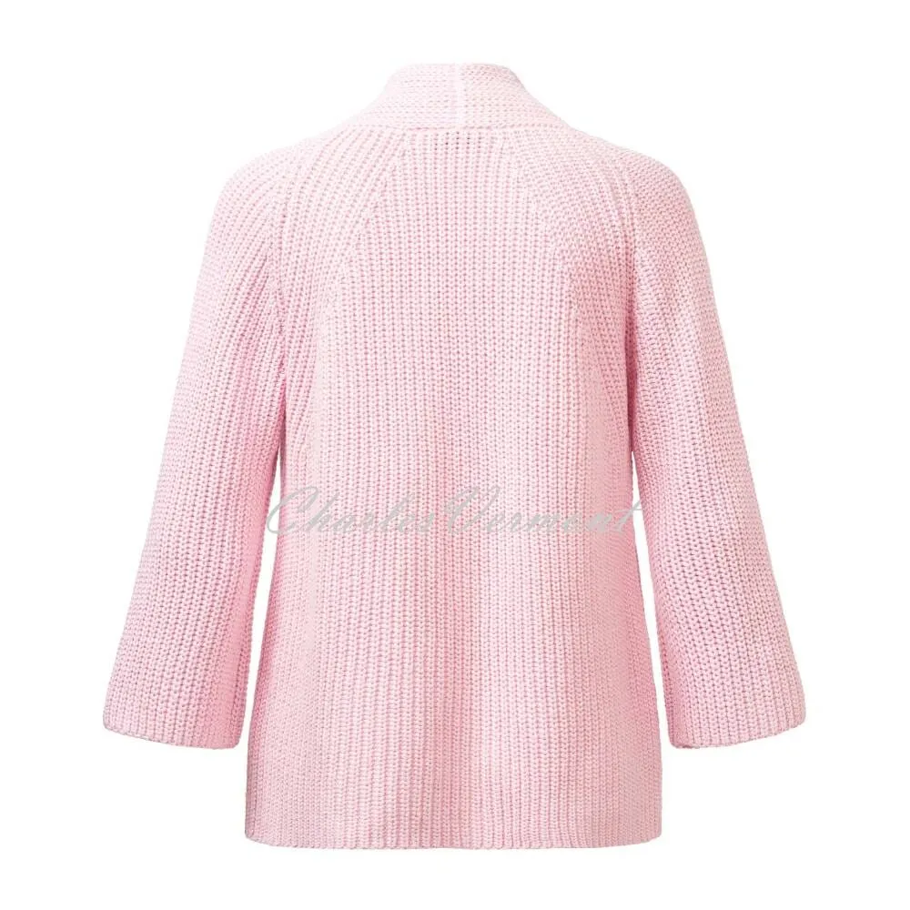 Just White Cardigan - Style J1400-310 (Rose Pink)