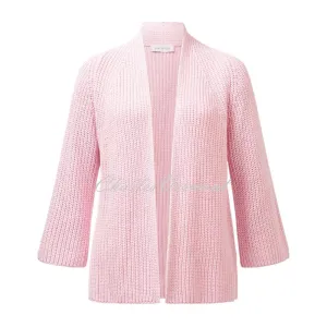 Just White Cardigan - Style J1400-310 (Rose Pink)