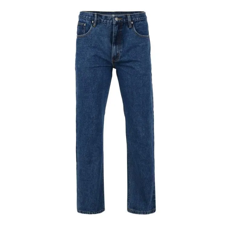 KAM Men's Regular Fit Basic Denim Jeans in Stonewash