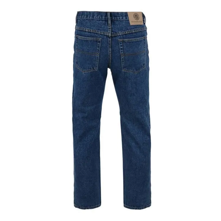 KAM Men's Regular Fit Basic Denim Jeans in Stonewash