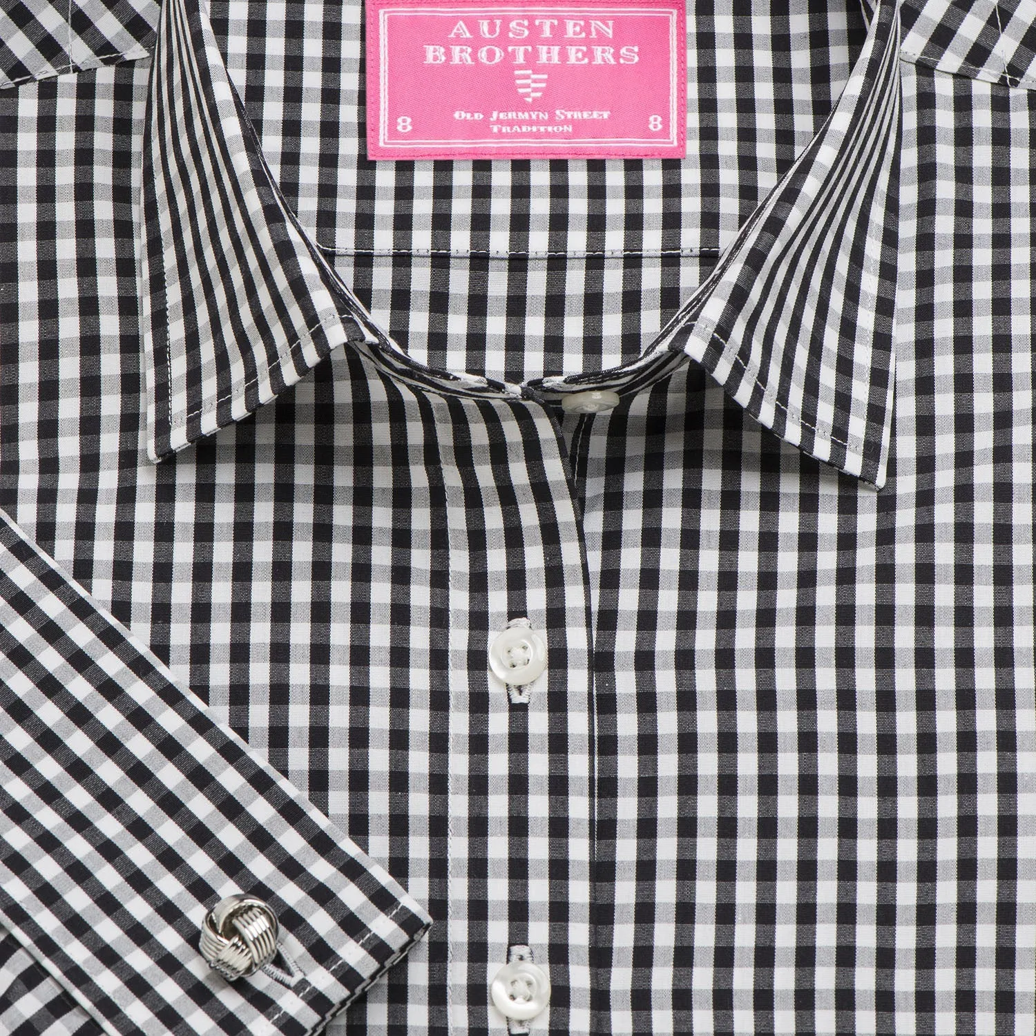 Made 2 Order - Black Bold Check Poplin