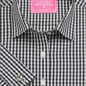 Made 2 Order - Black Bold Check Poplin