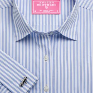 Made 2 Order - Sky Bengal Stripe Poplin