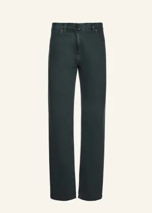 MAGDA BUTRYM - Low waist straight leg denim in green