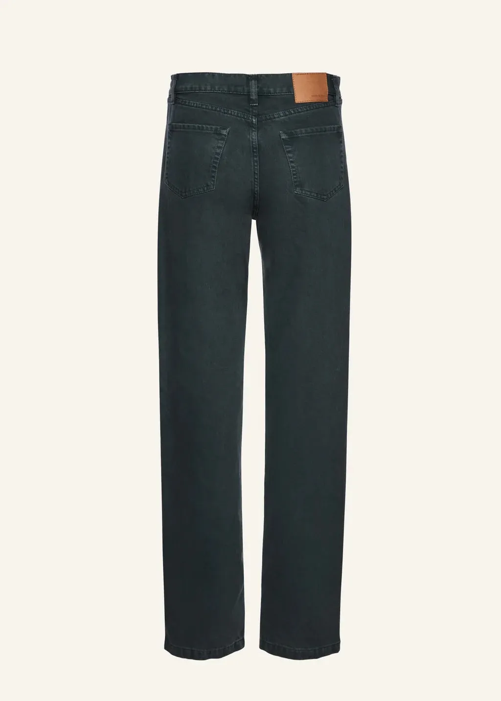 MAGDA BUTRYM - Low waist straight leg denim in green
