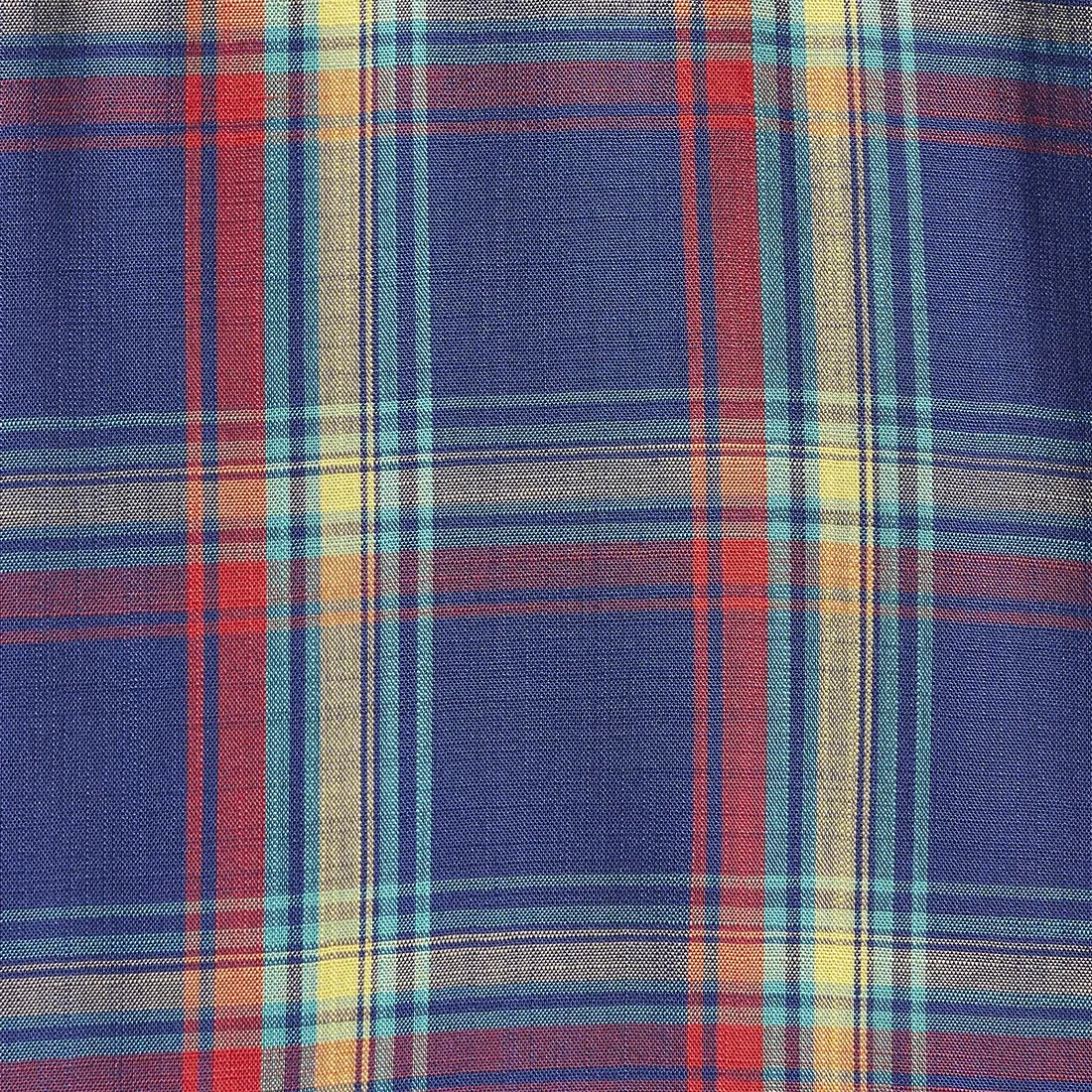 Men Blue Tailored Fit Checks Modal Full Sleeve Shirts