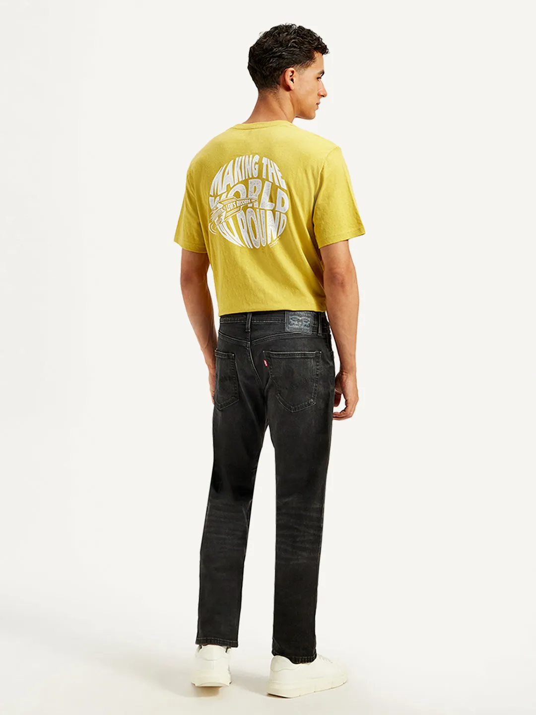 Men's 505 Regular Fit Black Jeans