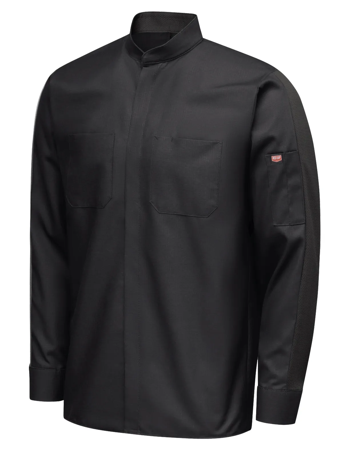 Men's Long Sleeve Two-Tone Pro  Work Shirt with OilBlok and MIMIX™ - SX36 - Black