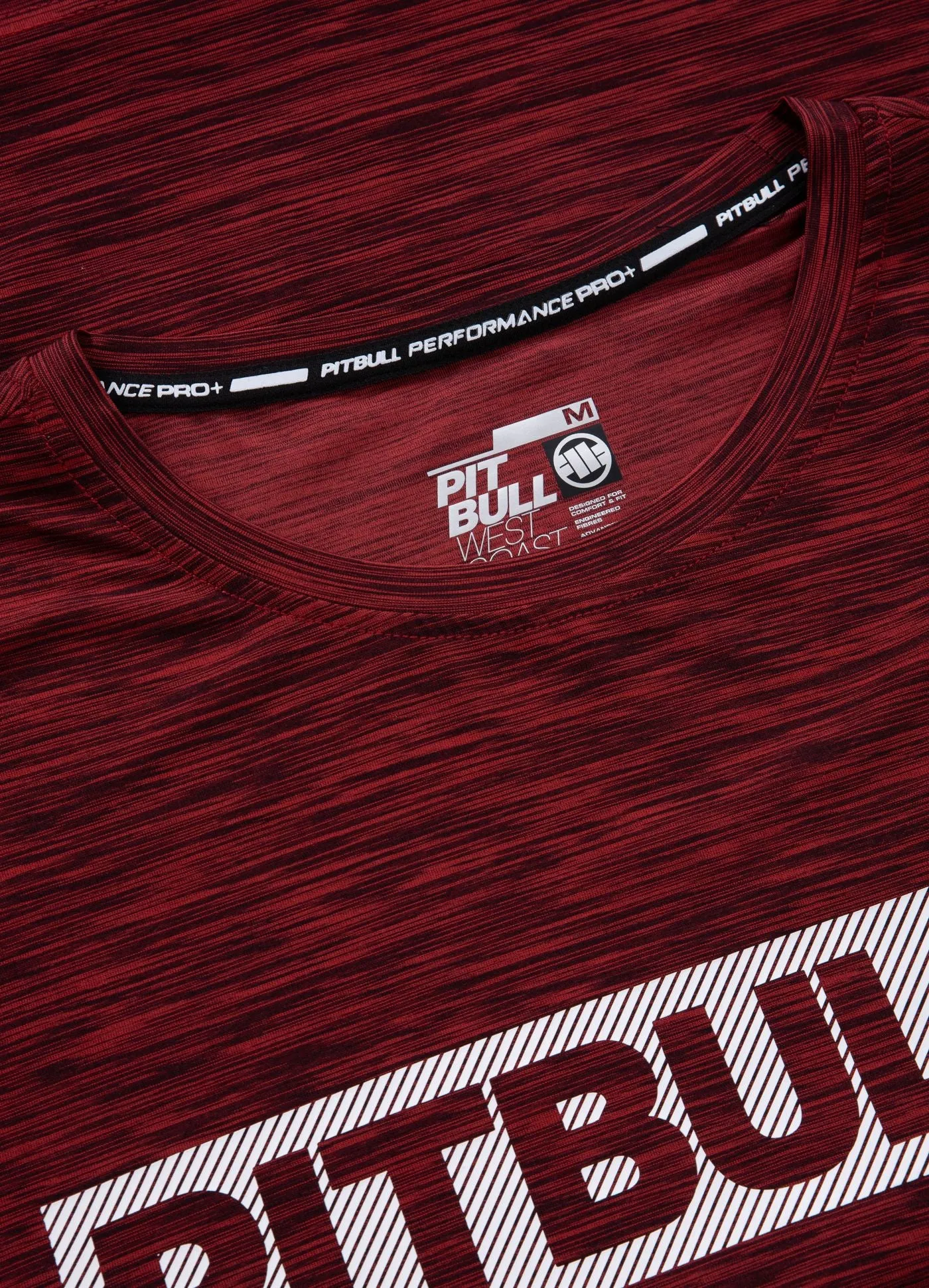 Men's T-Shirt Casual Sport Hilltop - Burgundy Melange