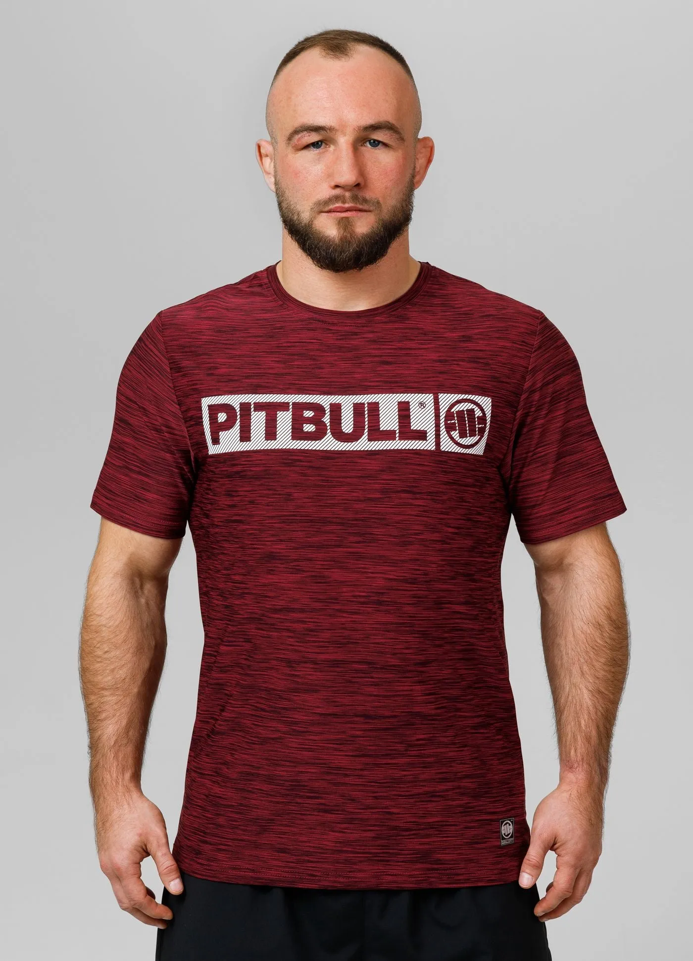 Men's T-Shirt Casual Sport Hilltop - Burgundy Melange