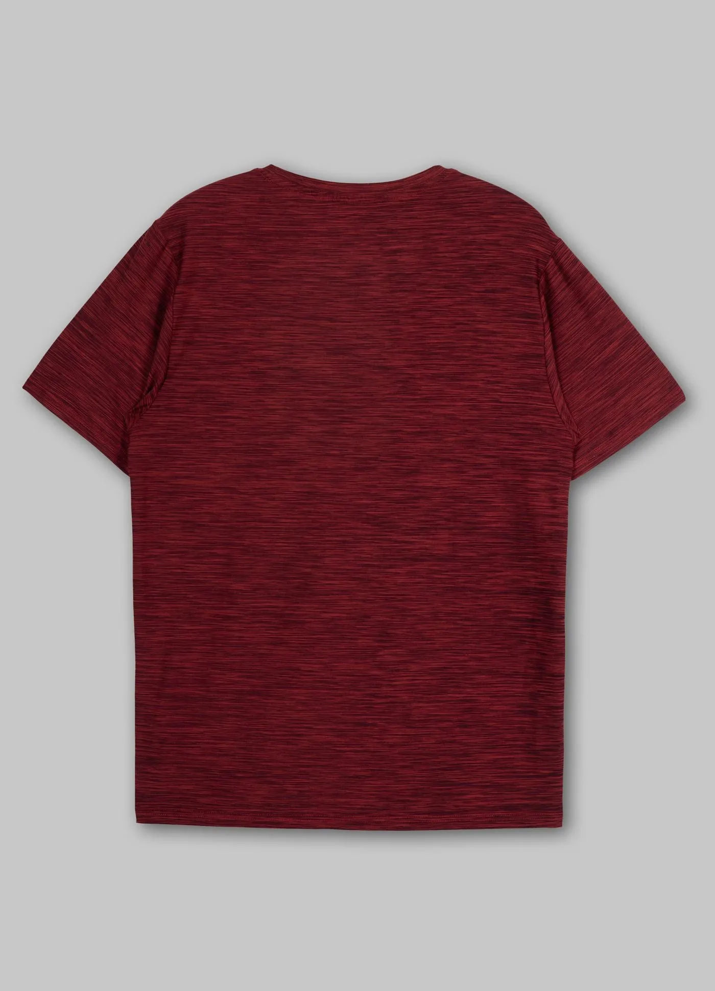 Men's T-Shirt Casual Sport Hilltop - Burgundy Melange