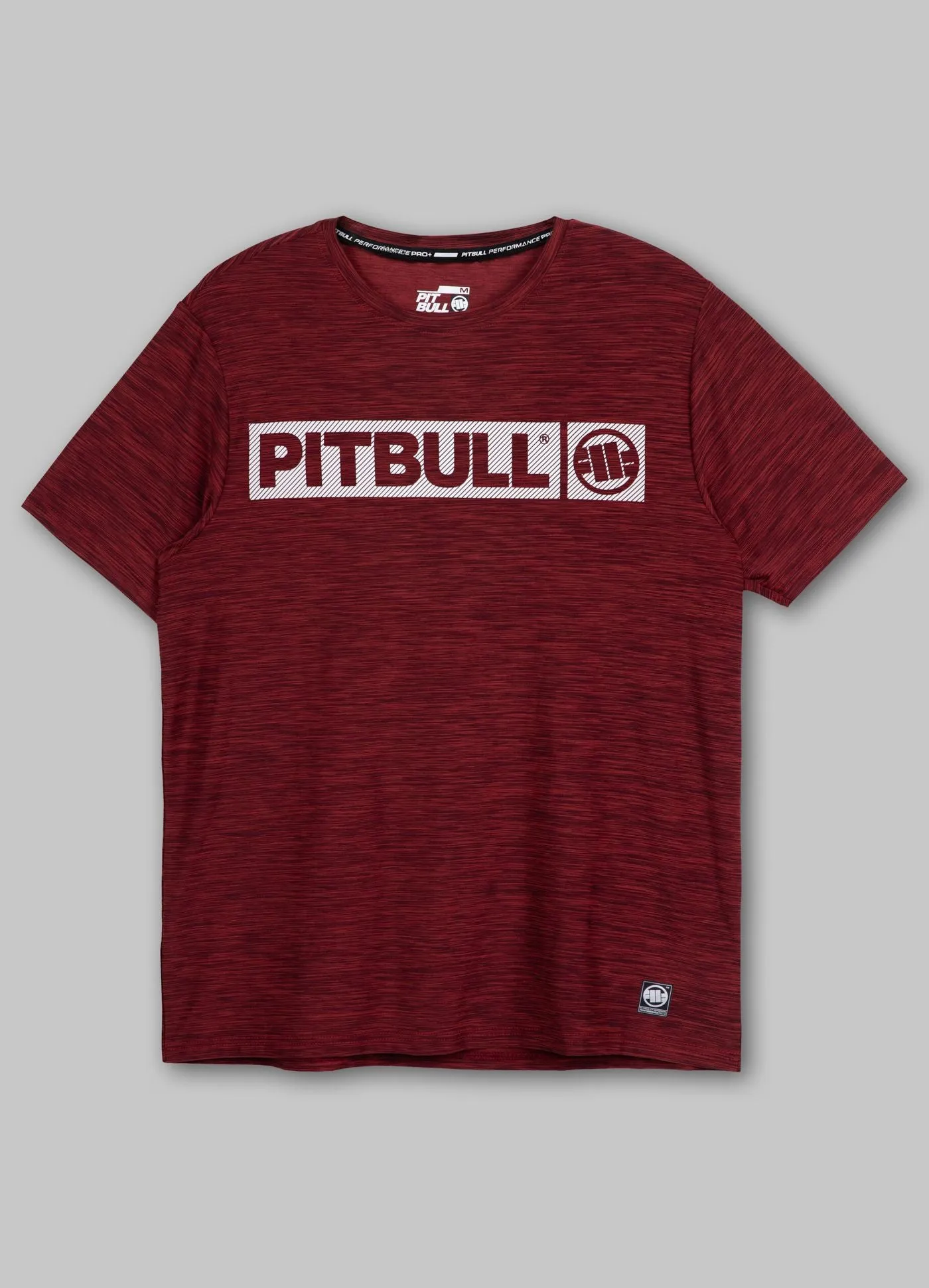 Men's T-Shirt Casual Sport Hilltop - Burgundy Melange