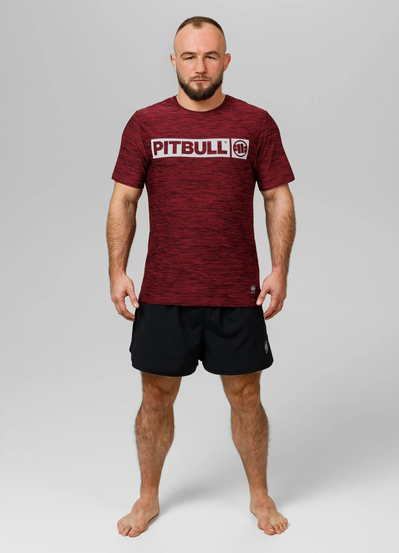 Men's T-Shirt Casual Sport Hilltop - Burgundy Melange