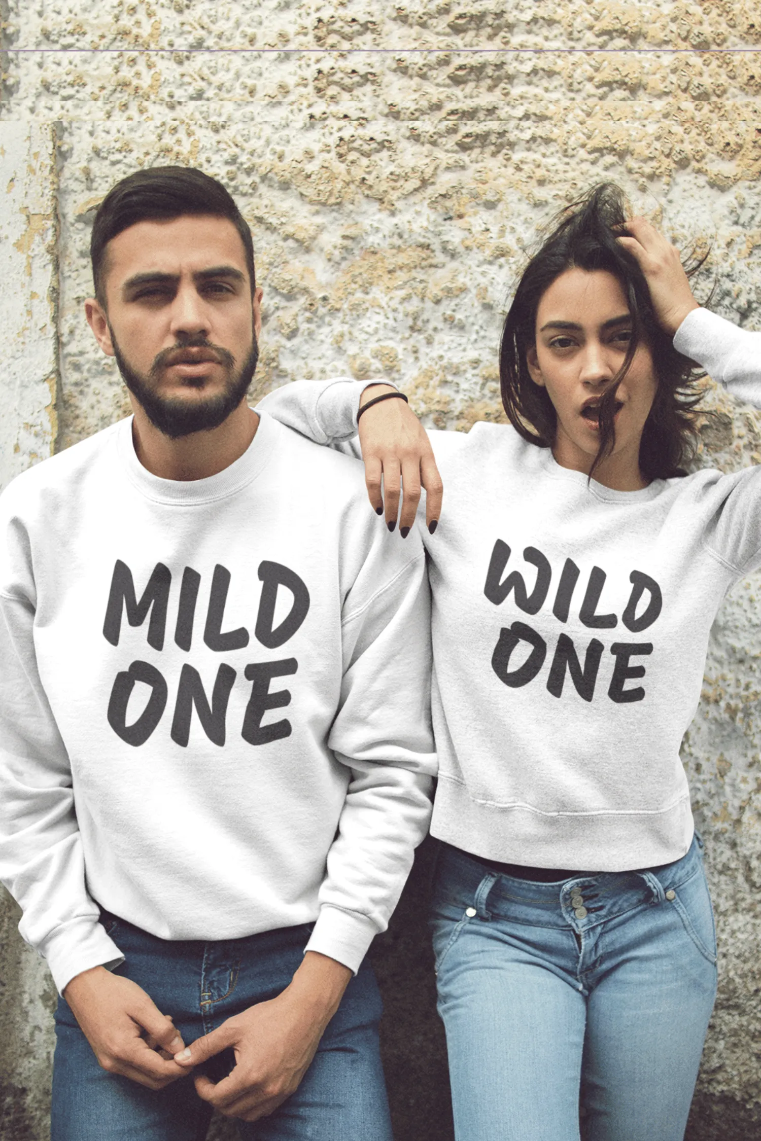 Mild One Wild One Couple Sweatshirt