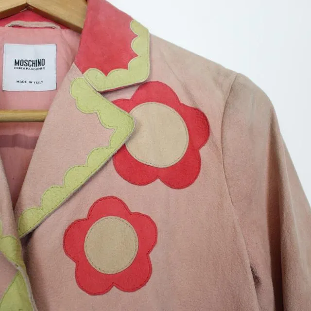 Moschino Cheap and Chic Suede Leather Jacket Small