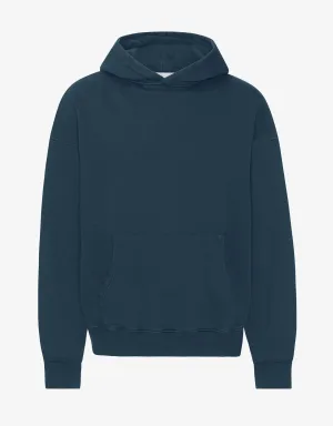 Organic Oversized Hood - Petrol Blue