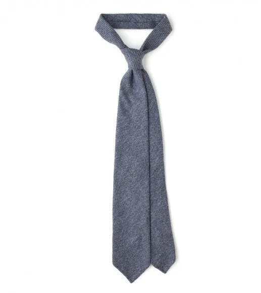 Pure Cashmere Herringbone Tie