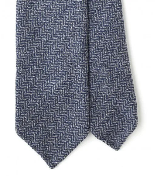 Pure Cashmere Herringbone Tie