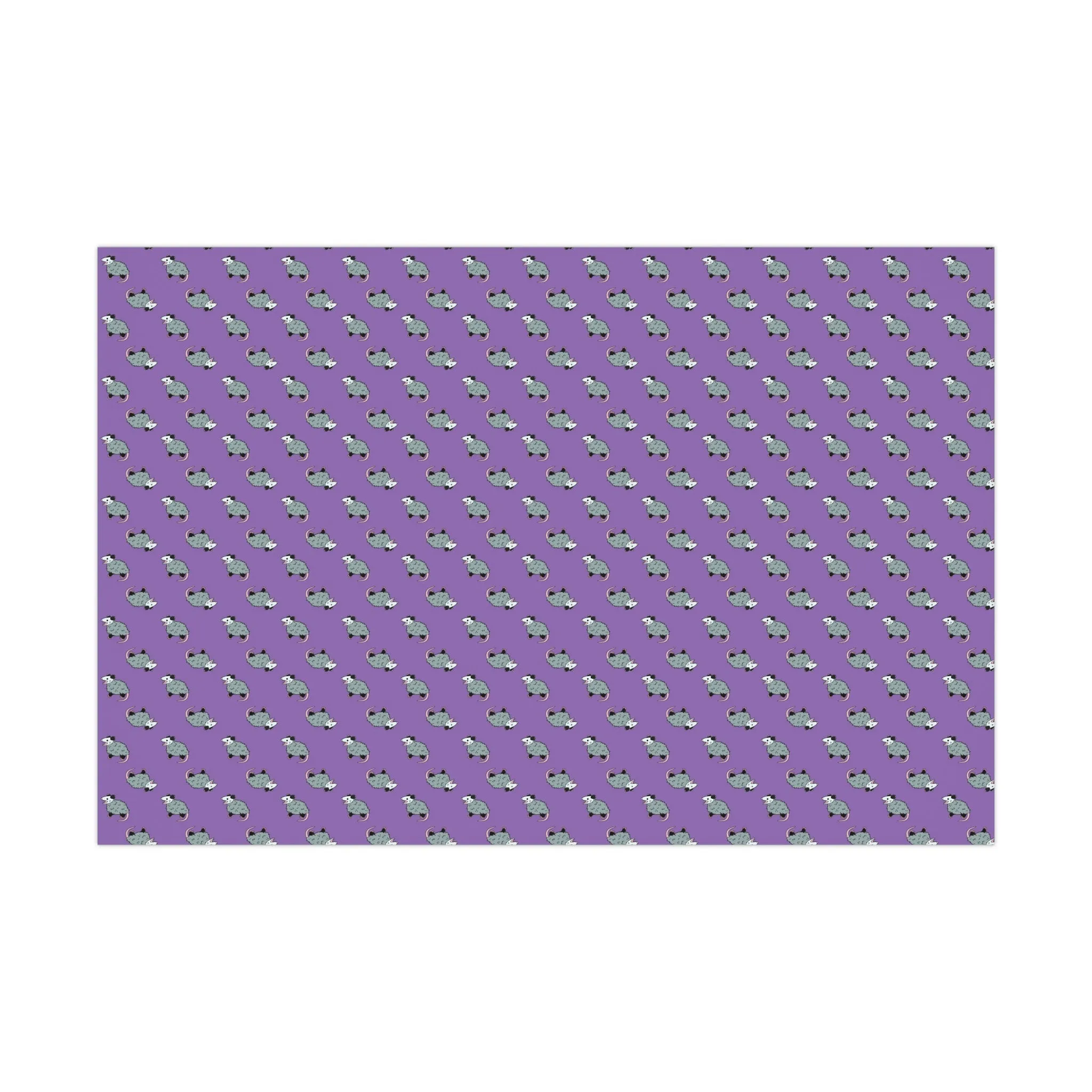 (Purple) possum wrapping paper, opossum wrapping paper, wrapping paper, gift wrap, possum gift wrap, opossum gift wrap, oppi, possi, cute possum