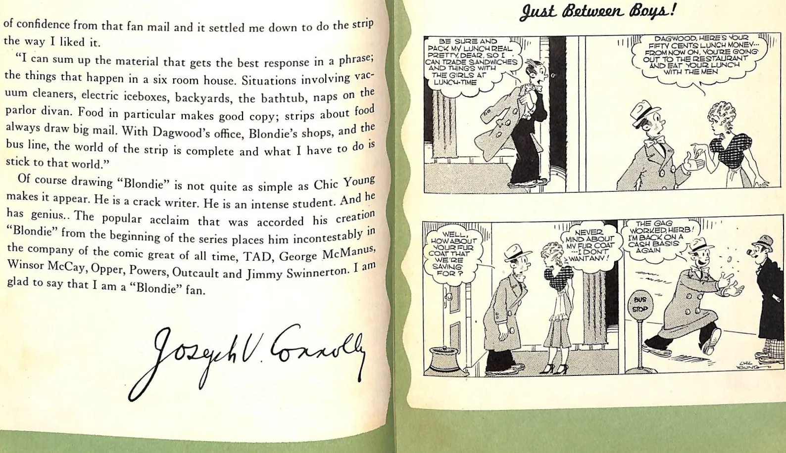 "Blondie: 100 Selected Top-Laughs of America's Best Loved Comics" CONNOLLY, J.V. YOUNG, Chic