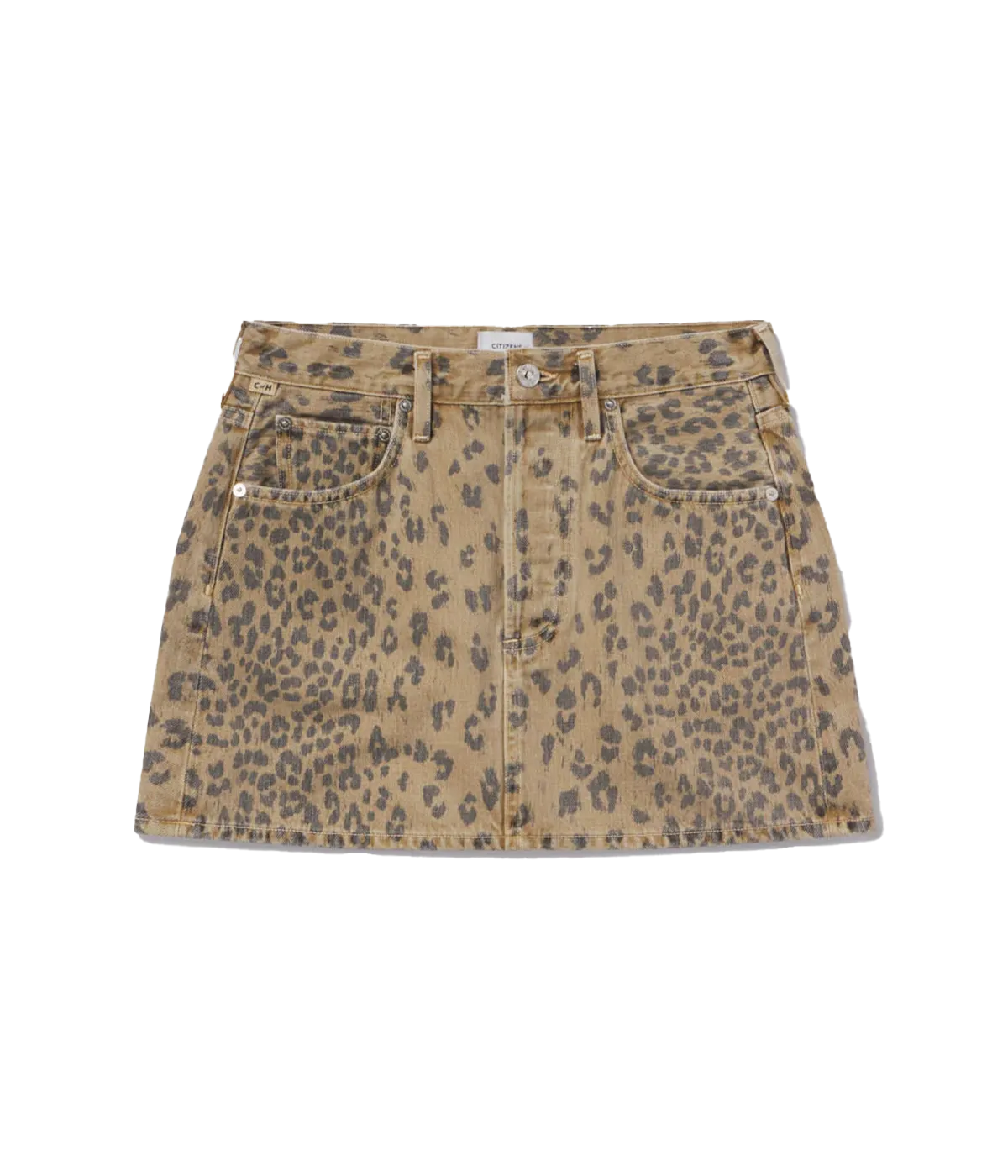 Ramona Mini Skirt in Natural Cheetah