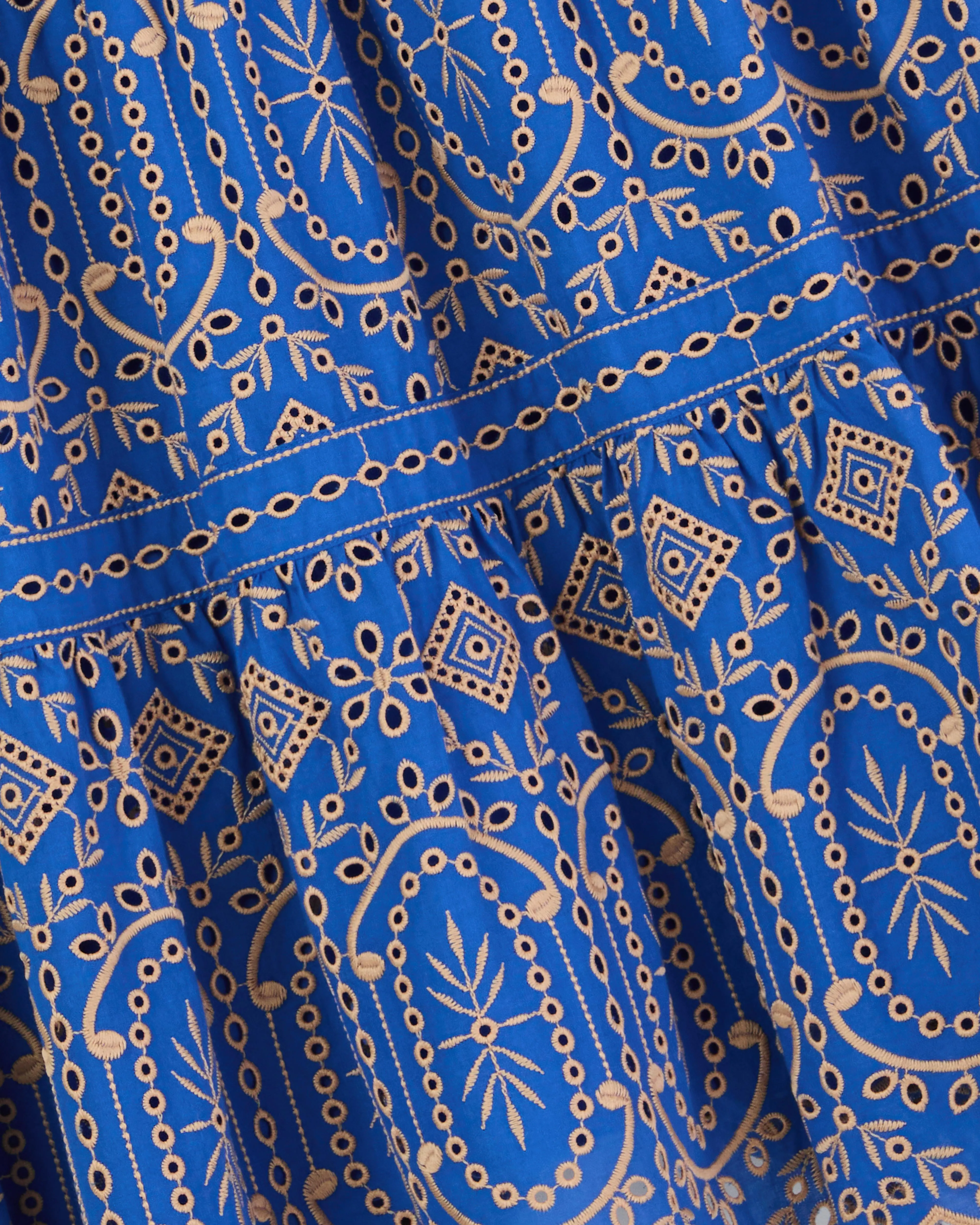 Selena Midi Skirt-Royal Azure Almond