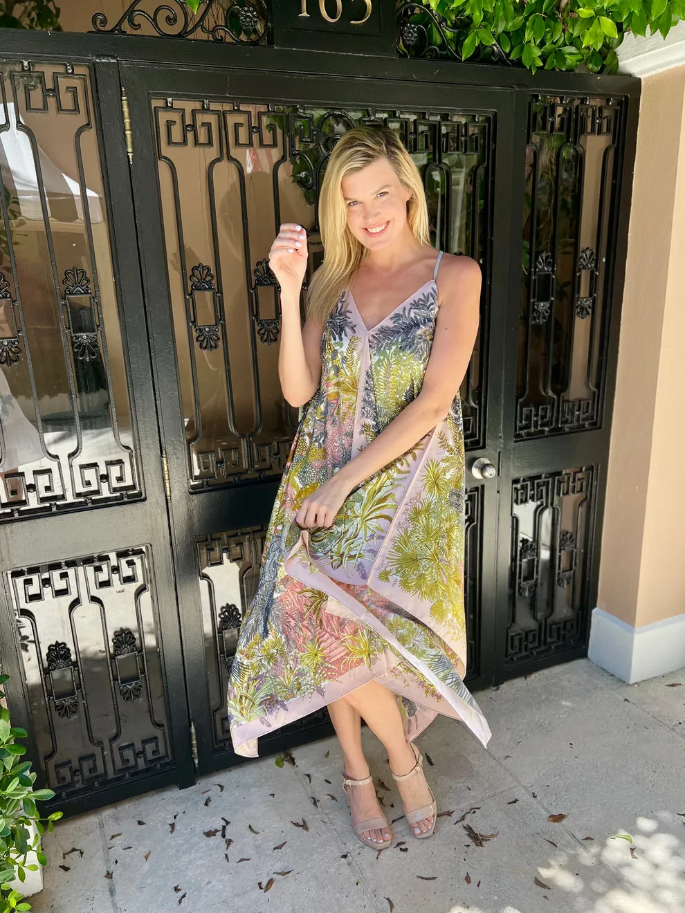 SILK SCARF DRESS