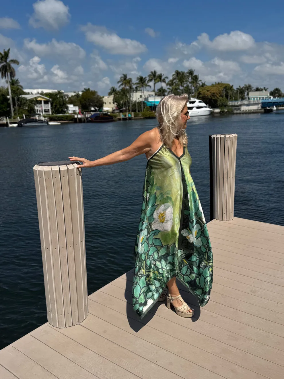 SILK SCARF DRESS