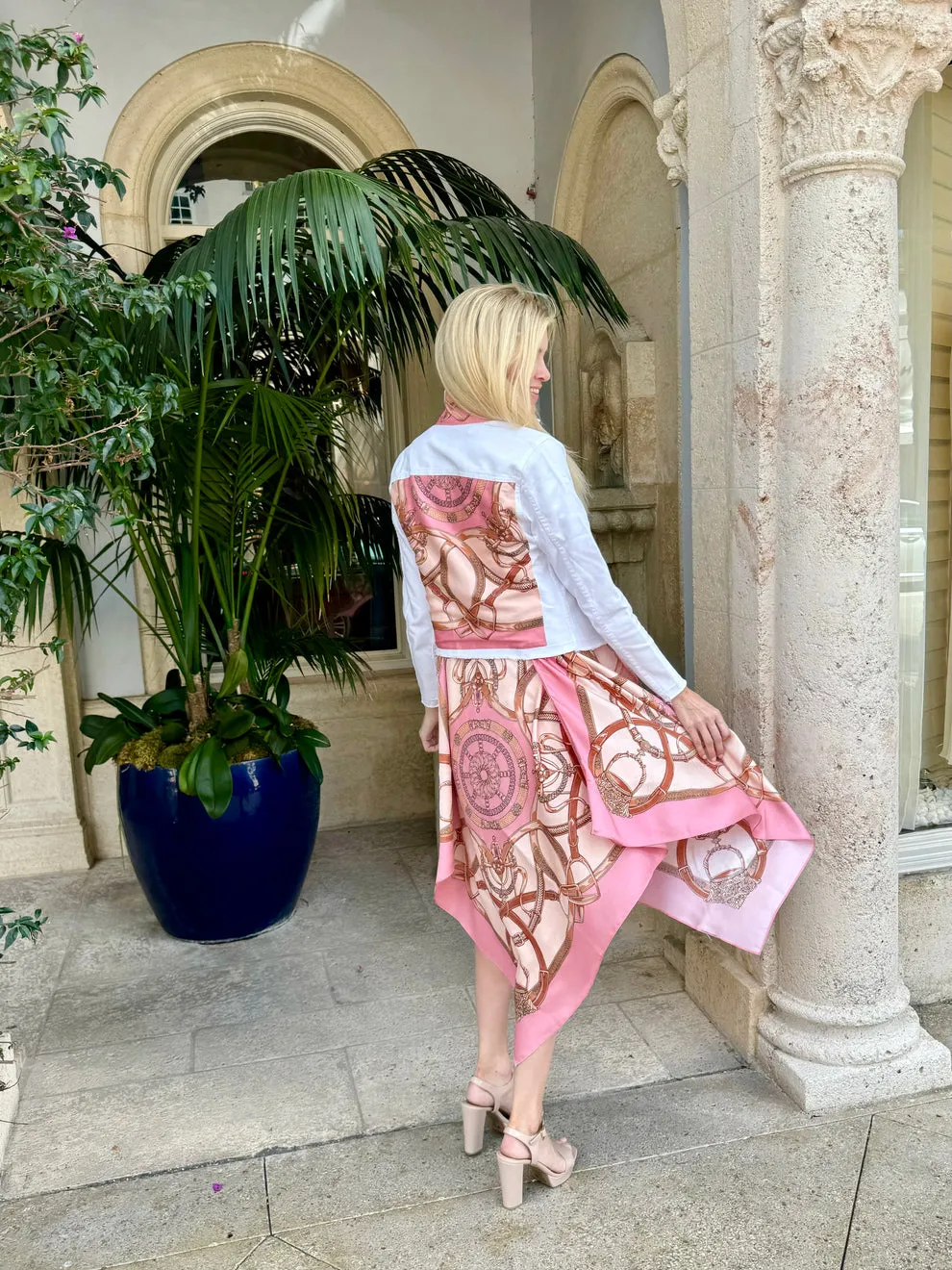 SILK SCARF DRESS