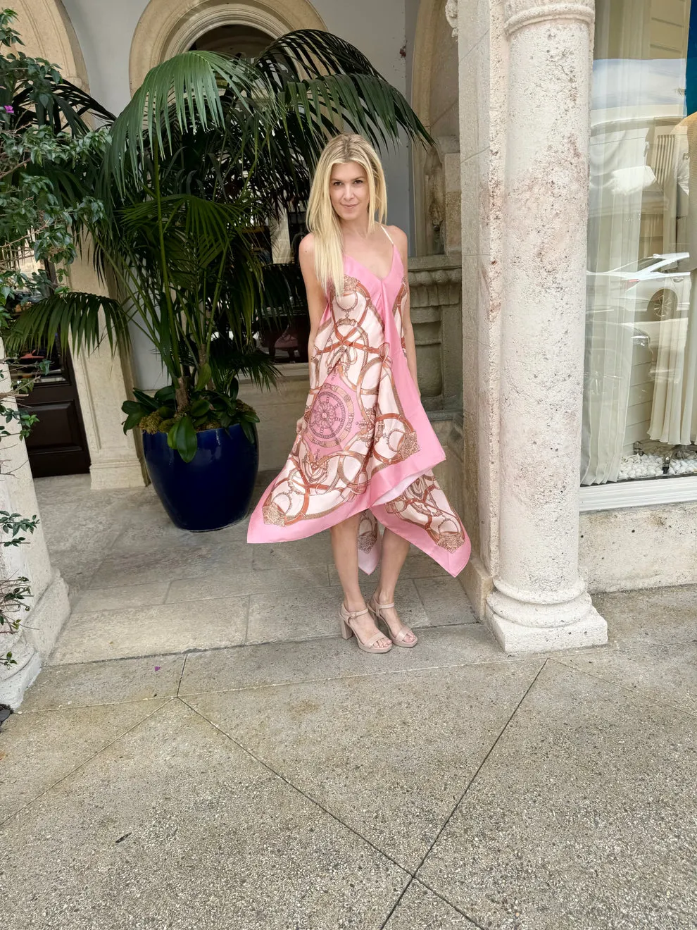 SILK SCARF DRESS