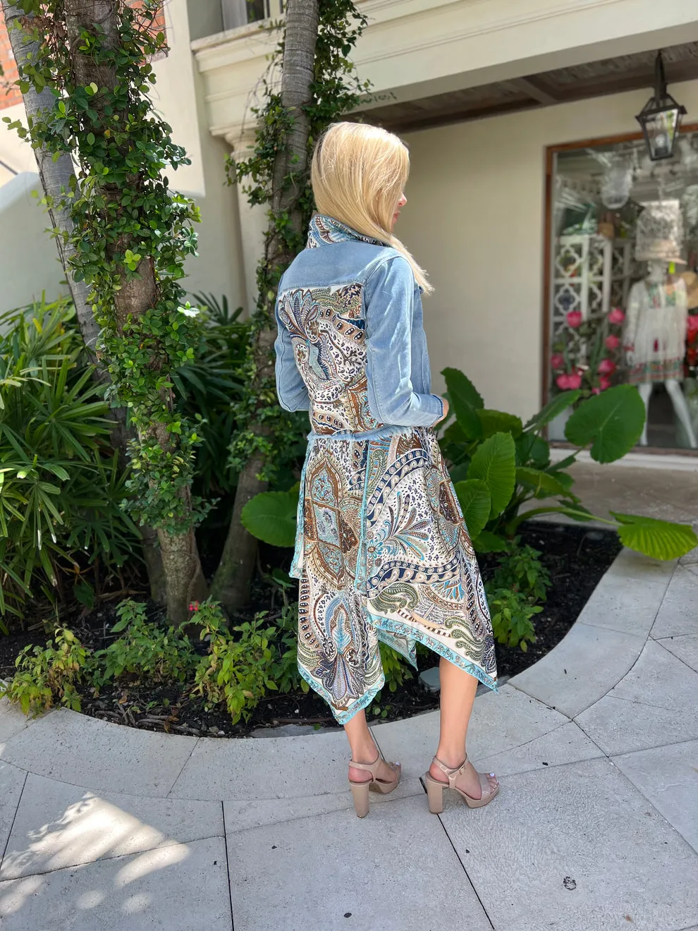 SILK SCARF DRESS