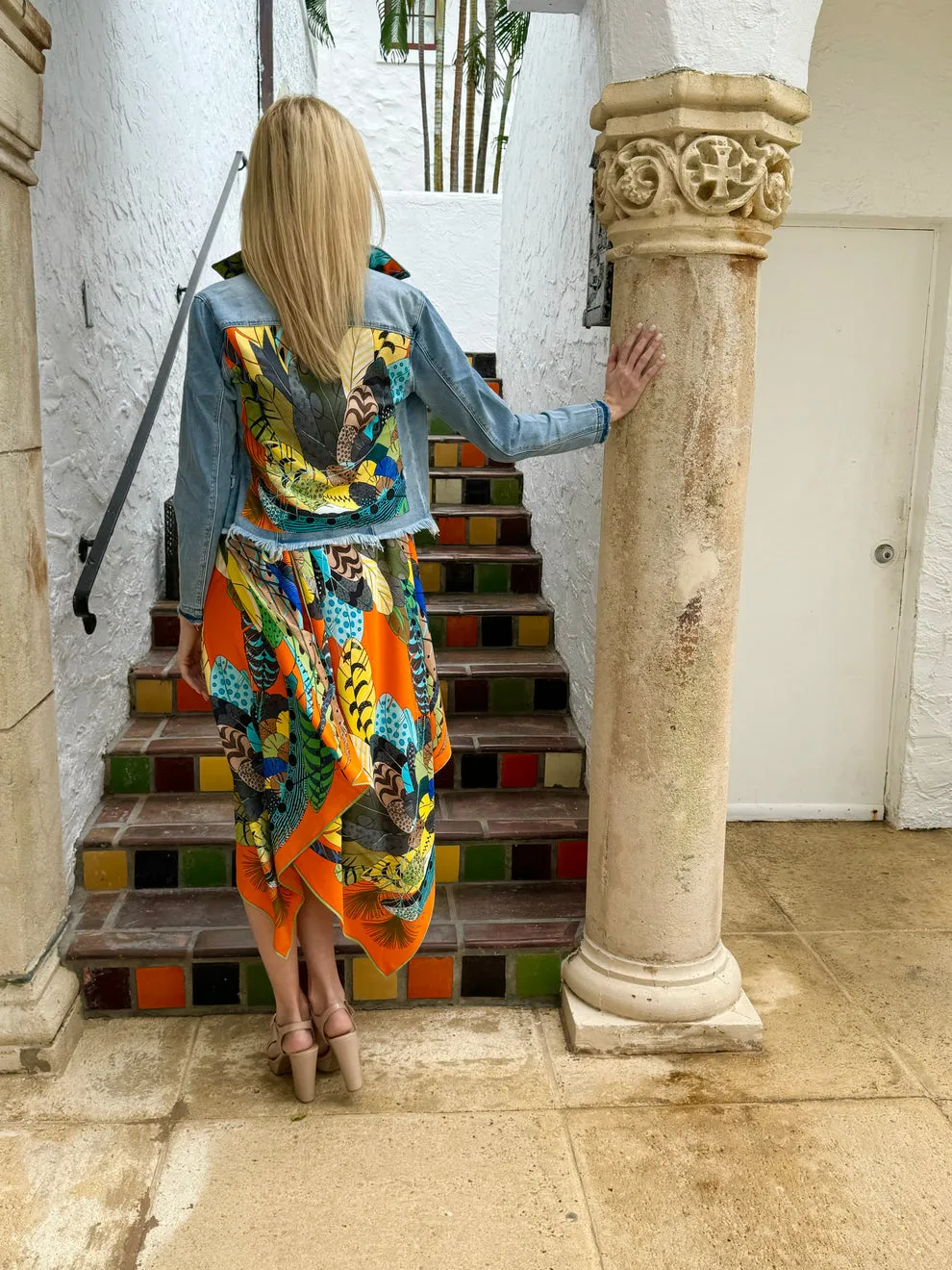SILK SCARF DRESS