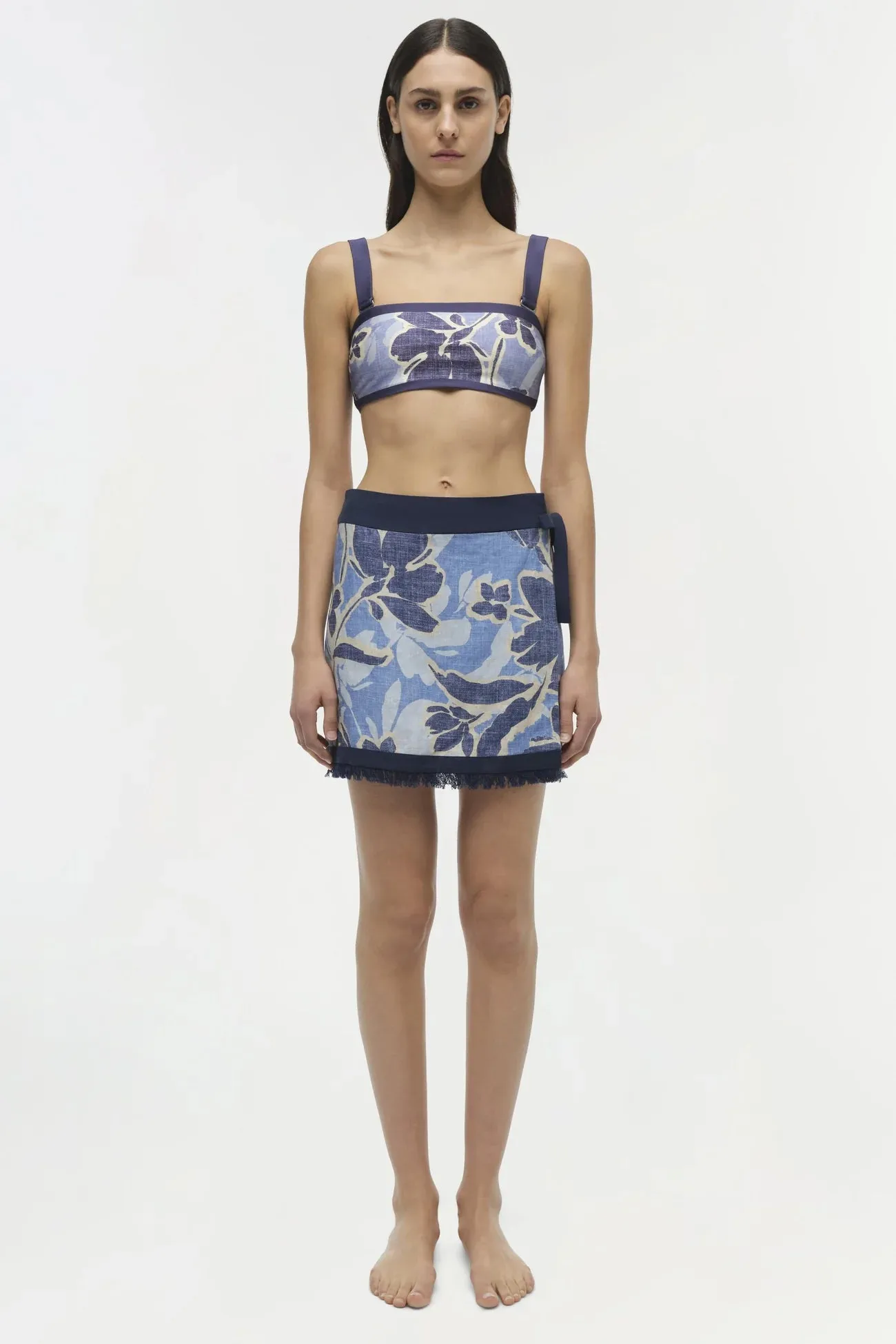 SIMKHAI Bethany Mini Wrap Skirt