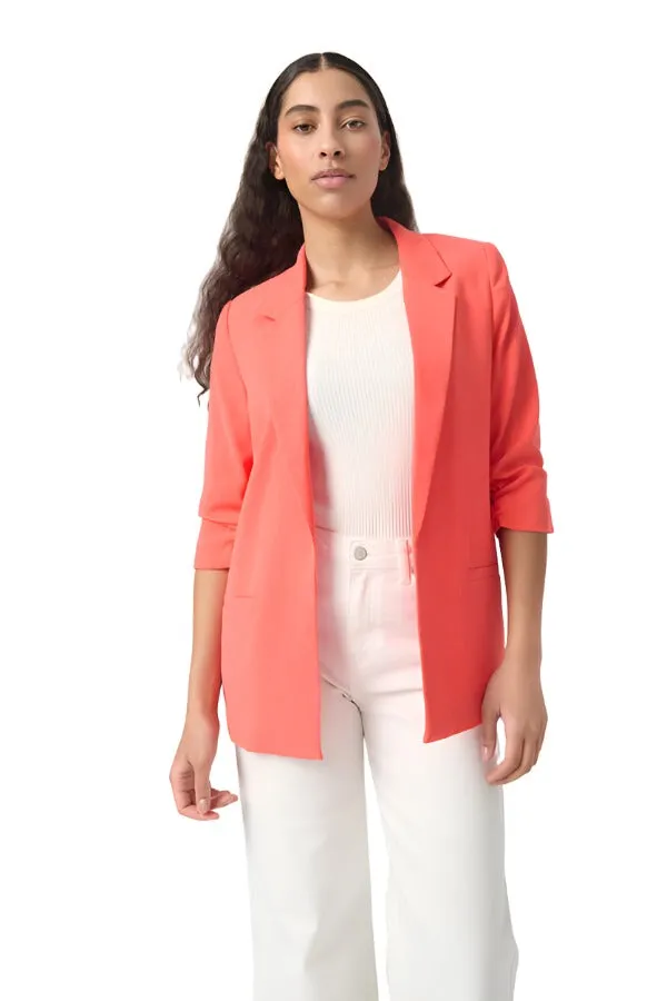 Soaked Womens Shirley Blazer Hot Coral