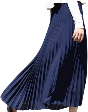Solid Holiday Skirts for Women A Line High Waisted Dress Color Pleated Rise Summer 2023 Renaissance Skirt Modest Robe