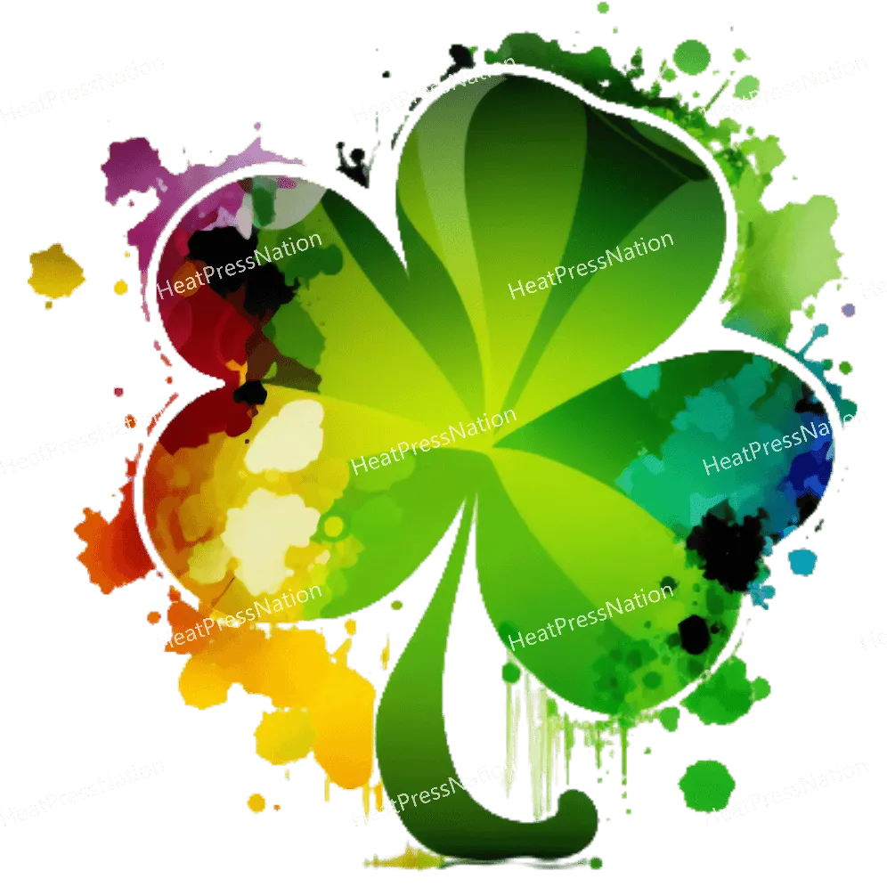 Splatter Clover Design