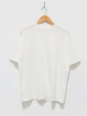 Square Patterned Tee - White