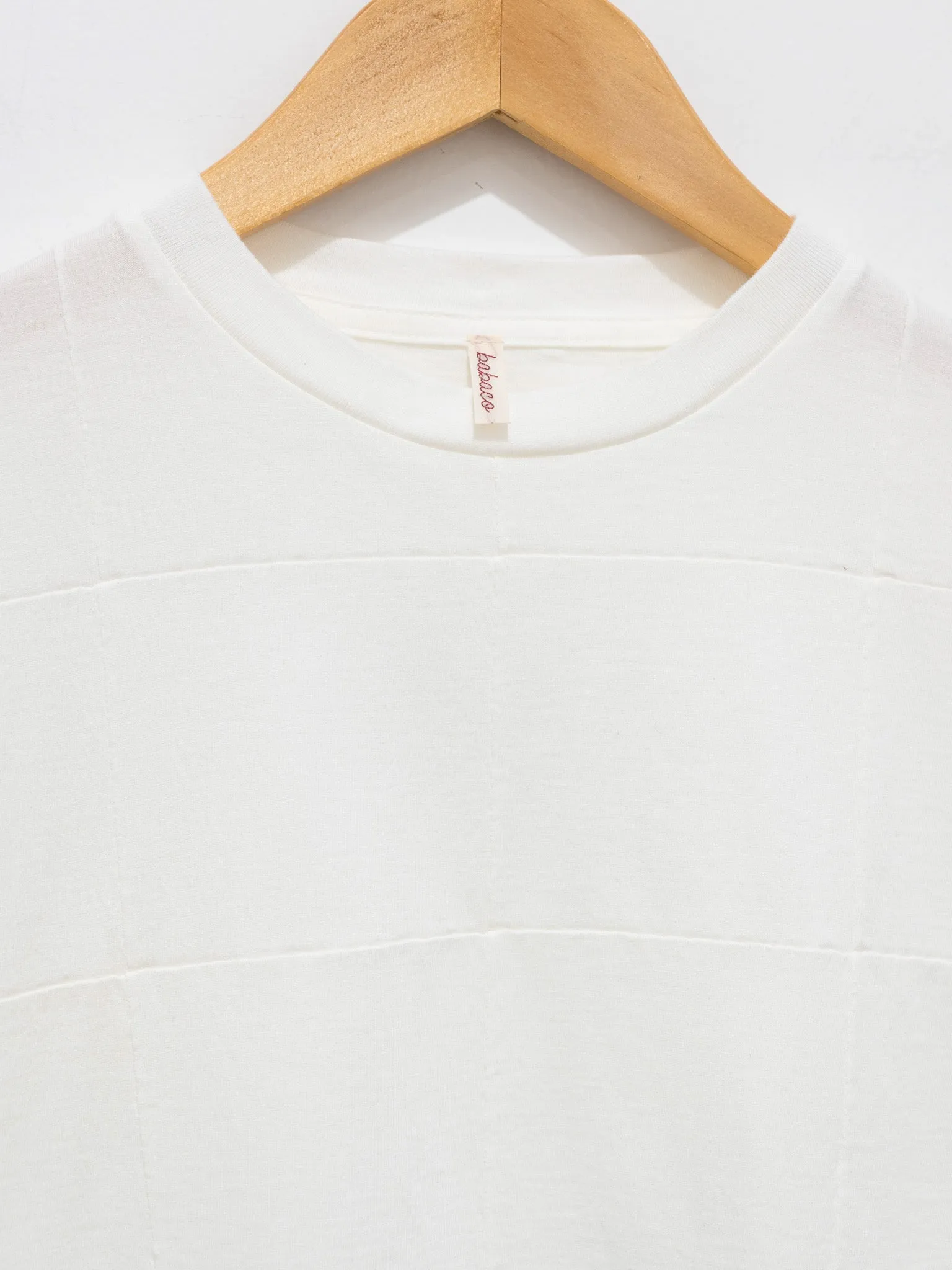 Square Patterned Tee - White