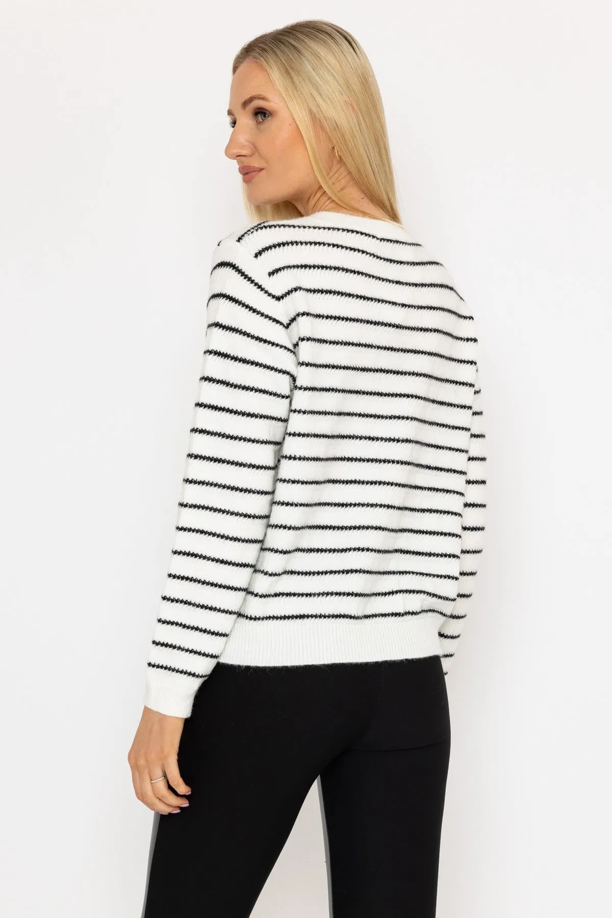 Stripe Cardigan in Mono