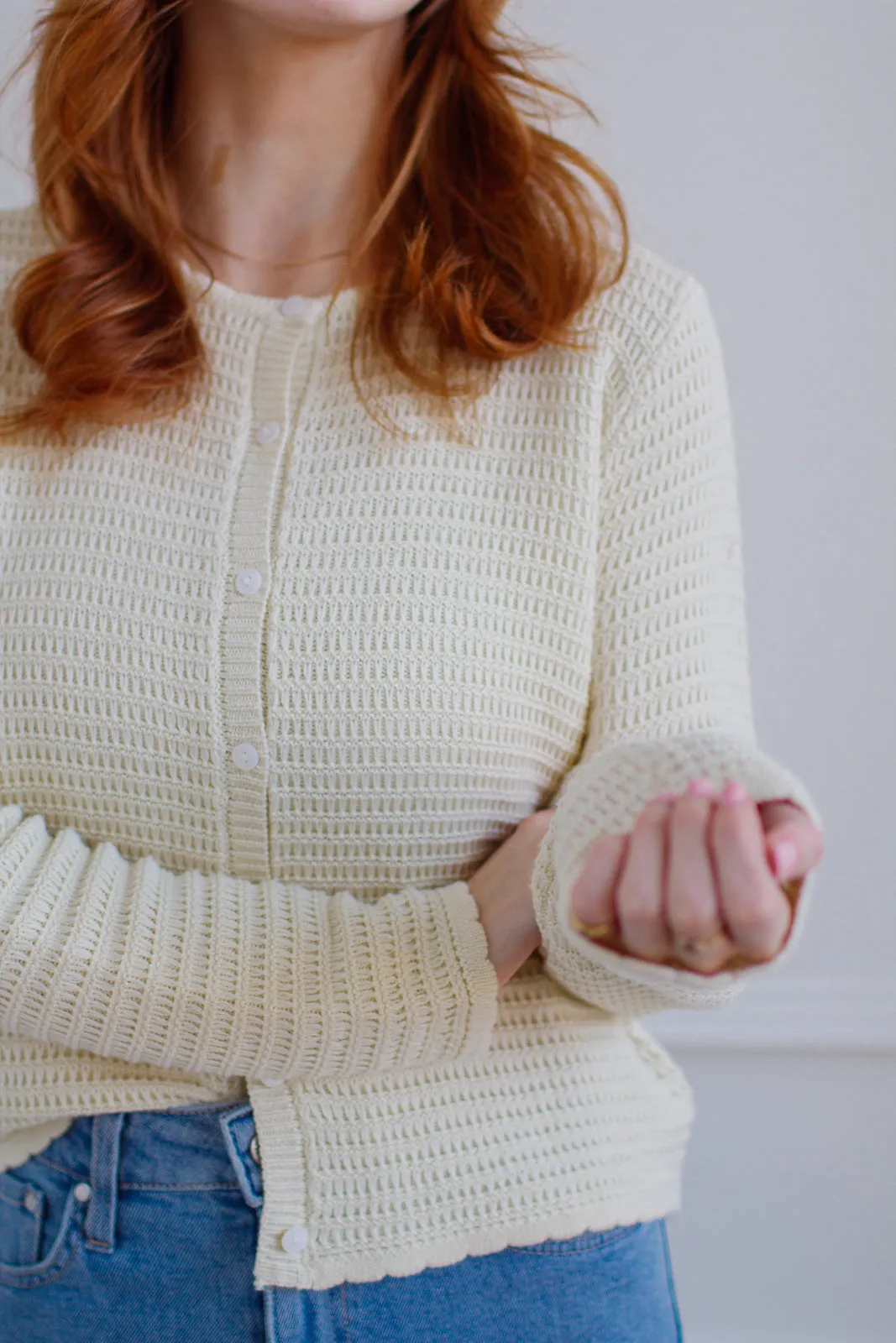 The Yael Cardigan - Cream