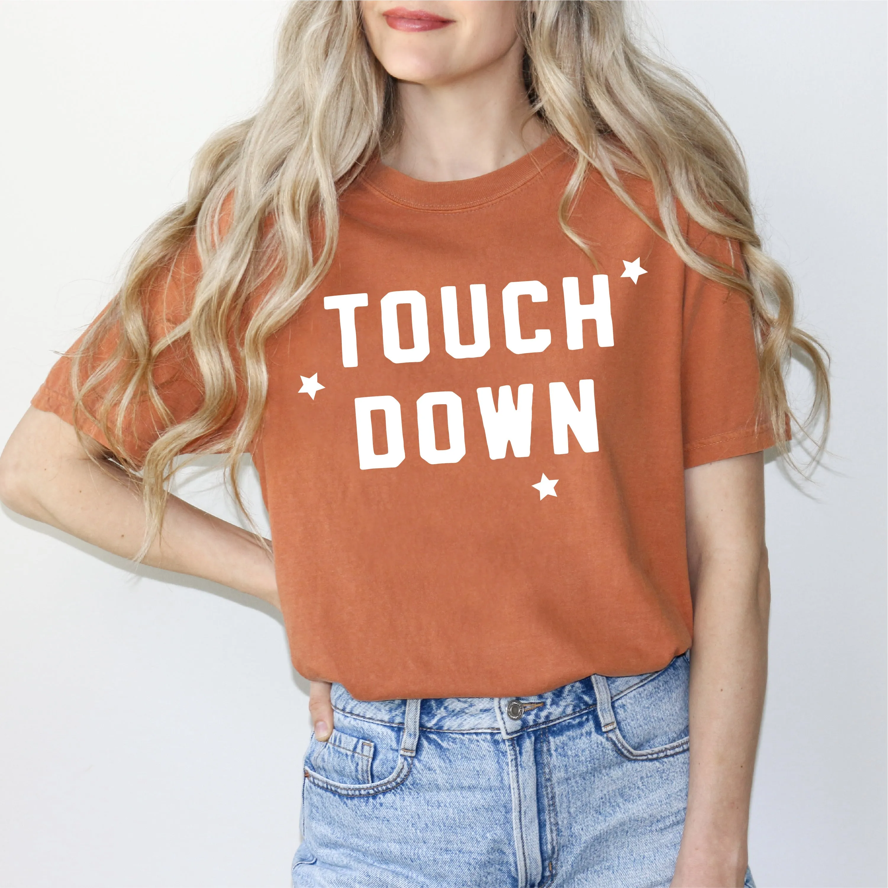TOUCH DOWN - SHORT SLEEVE COMFORT COLORS TEE