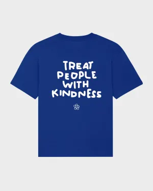 TREAT PEOPLE WITH KINDNESS T-SHIRT IN ROYAL BLUE