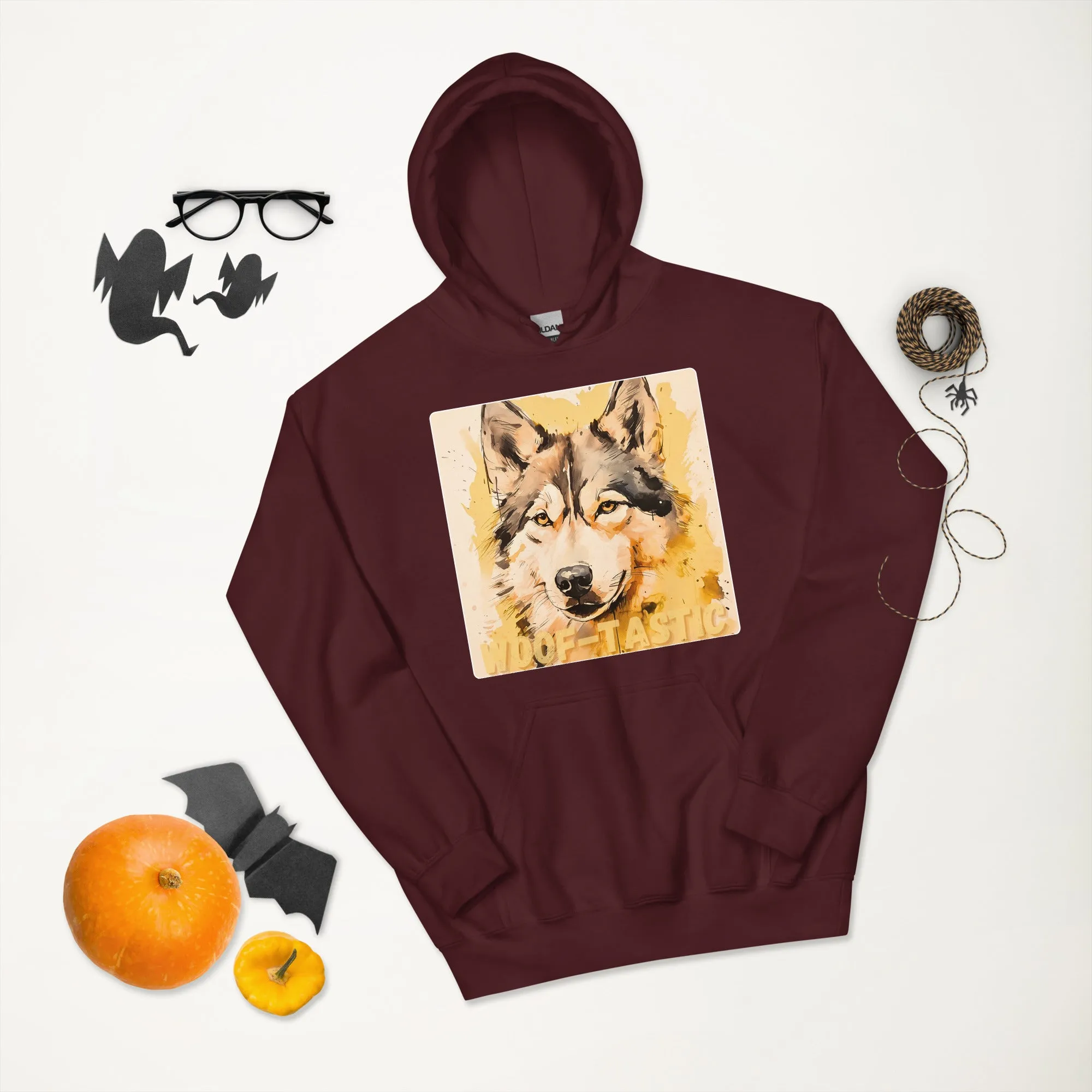Unisex Hoodie, Woof-tastic Siberian Husky