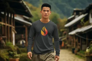 Vintage BURN Jersey Long Sleeve Tee
