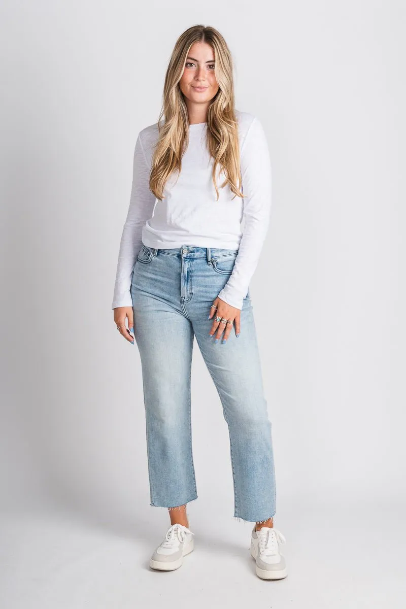 Z Supply modern slub long sleeve tee white